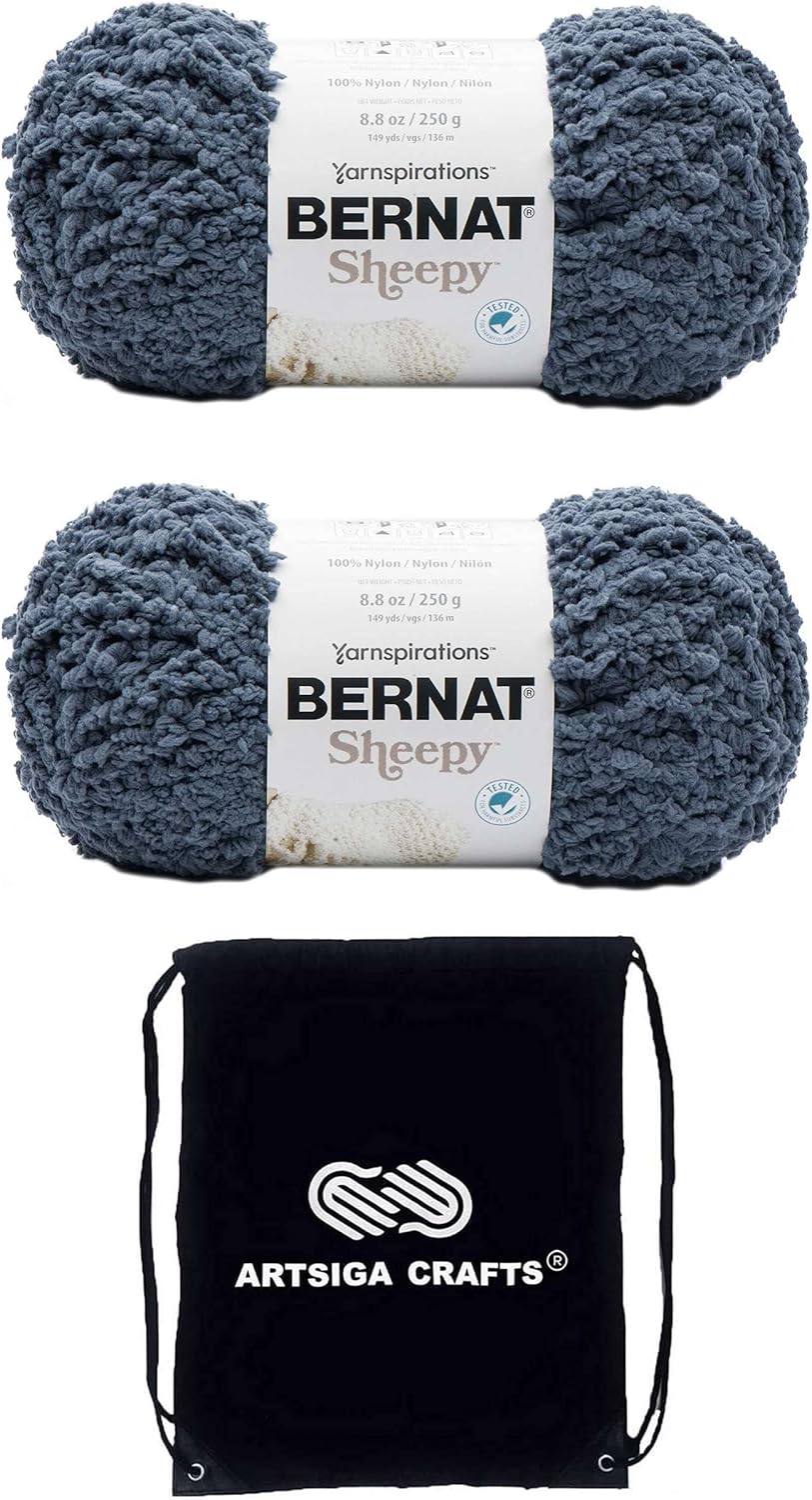 Bernat Sheepy Yarn Deep Denim 16104343014 (2Skeins) Same