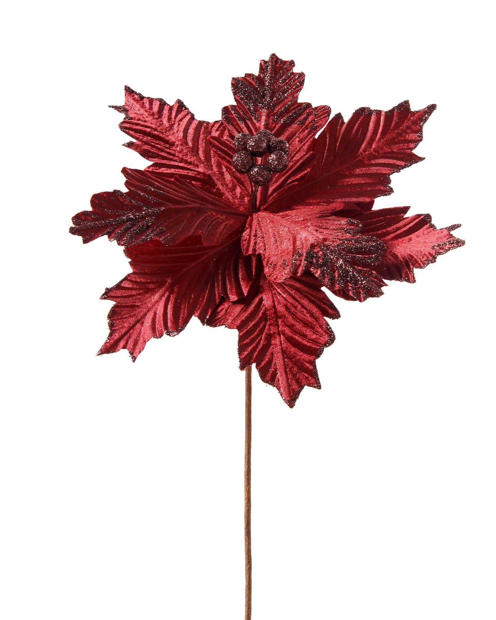 WeRChristmas Artificial Poinsettia Christmas Tree Flower Decoration