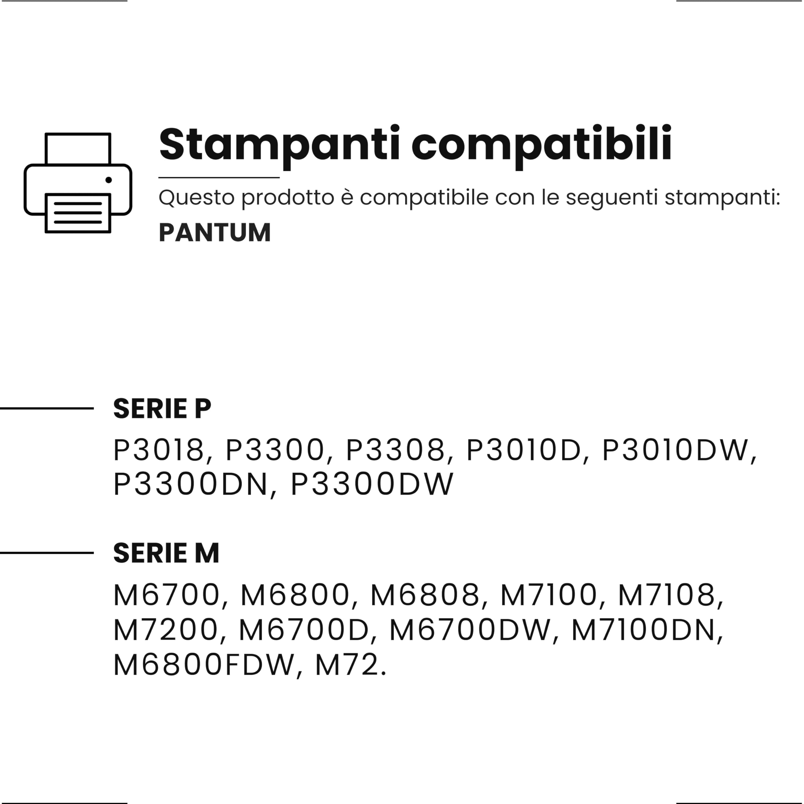 alphaink 2 Toner Compatibili con Pantum TL-410 TL410 stampanti Pantum P3010D P3010DW P3300DN P3300DW M6700D M6700DW M7100DN M7100DW M6800FDW M72 1.500 Copie l'uno (2 Toner)