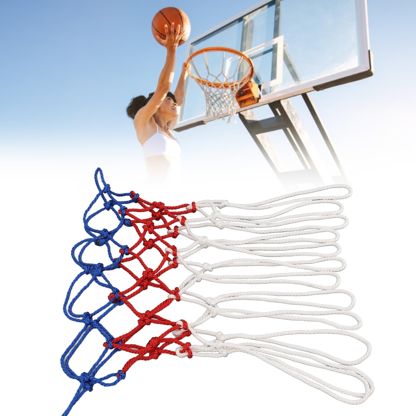 Basketball Net Basketball Rim Net Standard Basketball Net Anti Whip Basketball Net Professional Basketball Net Replacement for Training Match