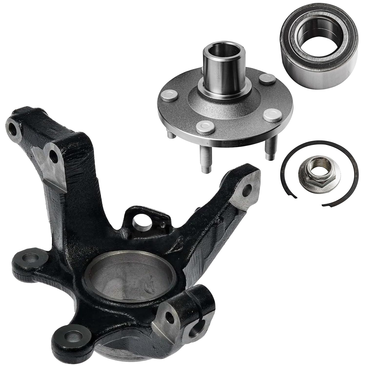 Detroit Axle - 2pc Front Steering Knuckle Kit for 2005-2012 Ford Escape