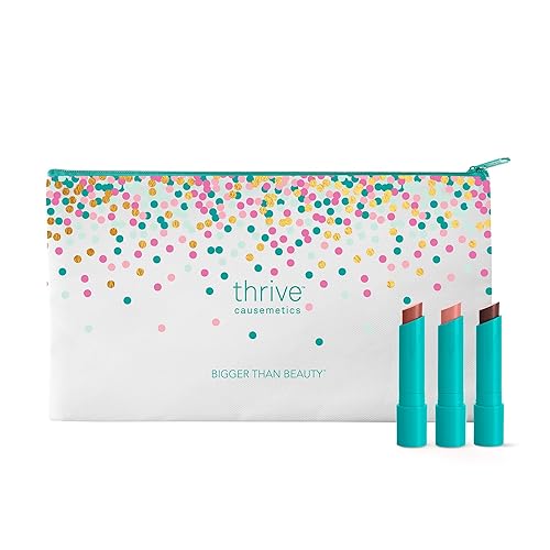 Thrive Causemetics Sheer Strength Hydrating Lip Tint Trio, Makeup Gift