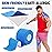 5 Rolls Kinesiology Tape, 2 inch x 16.4 Feet Waterproof Athletic Tape, Uncut Kinetic Tape, Muscle Tape, Sports Tape, Knee Tape for Exercise and Daily Use - Blue