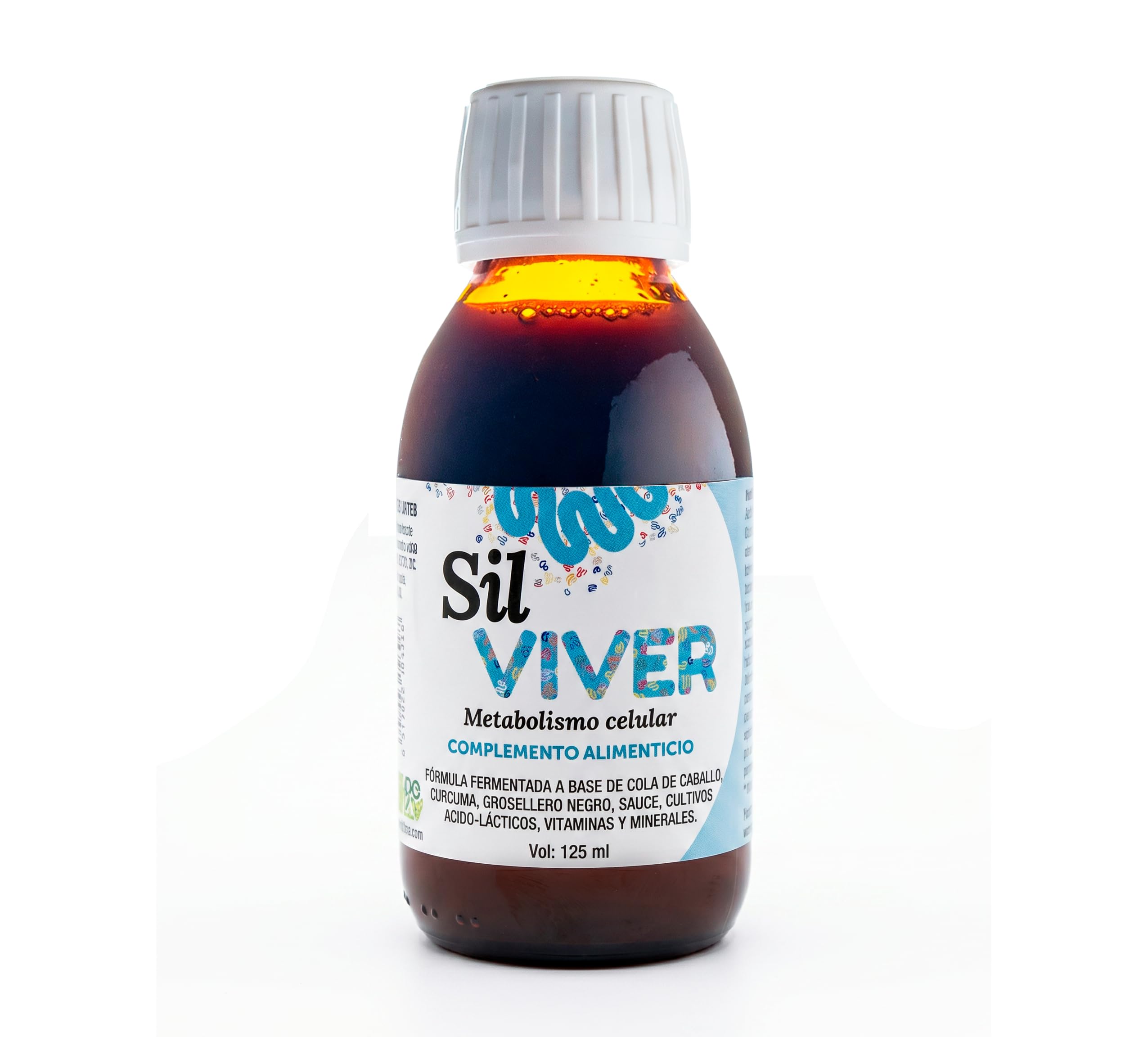 Microviver Sil VIVER 125ml Suplemento Simbiótico Líquido con Silicio y Probióticos para Bienestar Articular y Digestivo Vegano y sin Alcohol