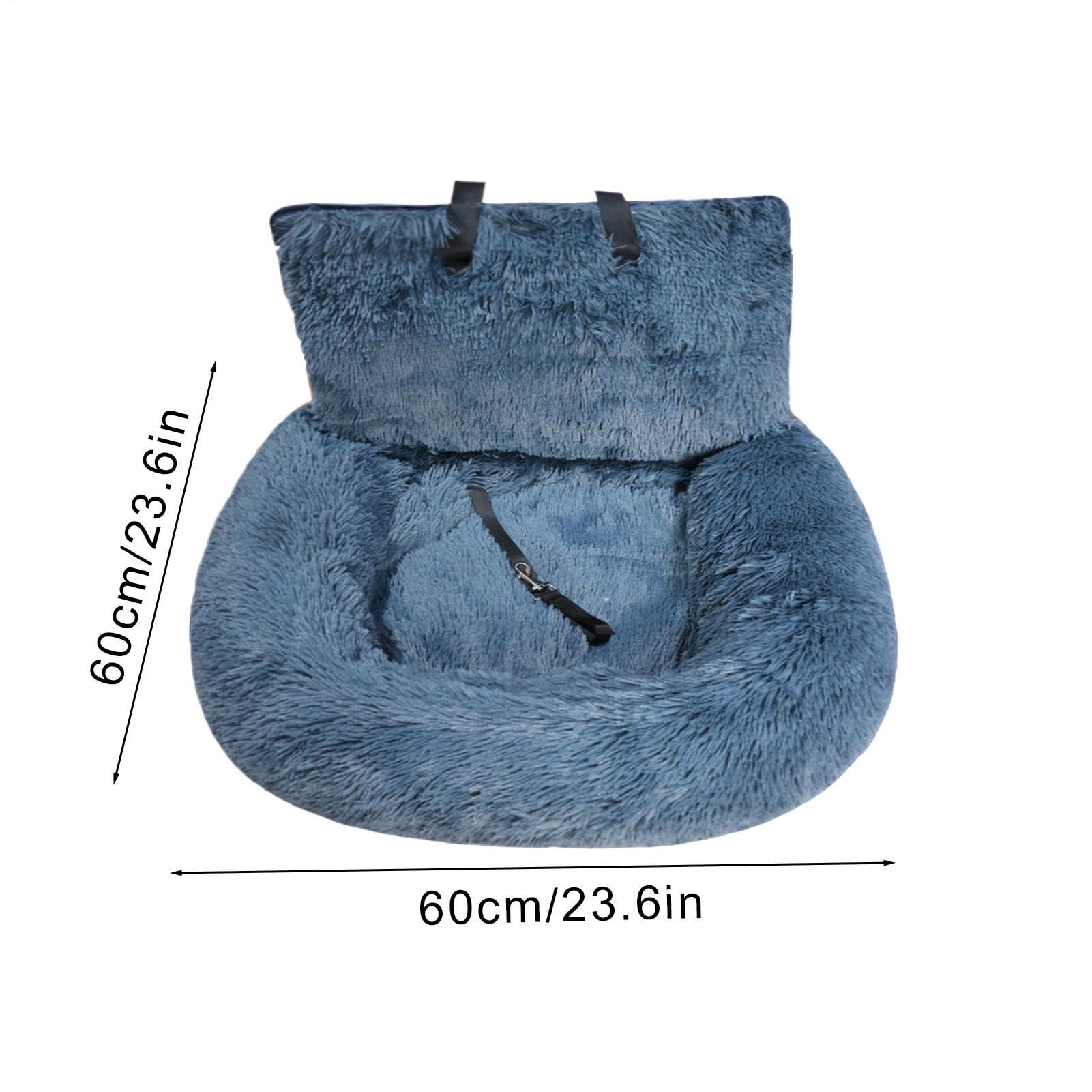 Seggiolino Auto per Cane Cuscino Comodo Portatile Lavabile Grande | Seggiolino Auto Cane Peluche Medio Per Cucciolo Camion Vacanze Viaggio Campeggio Avventura