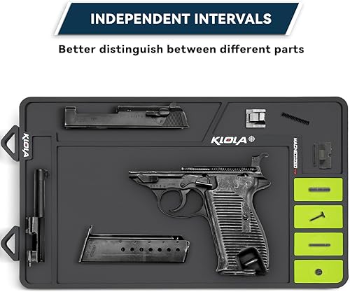 Miniatura 10 de Gun Cleaning Mat, Pistol Maintenance Mat Anti-Slip Thick Rubber Rifle Handgun Cleaning Mats Pad for All Guns