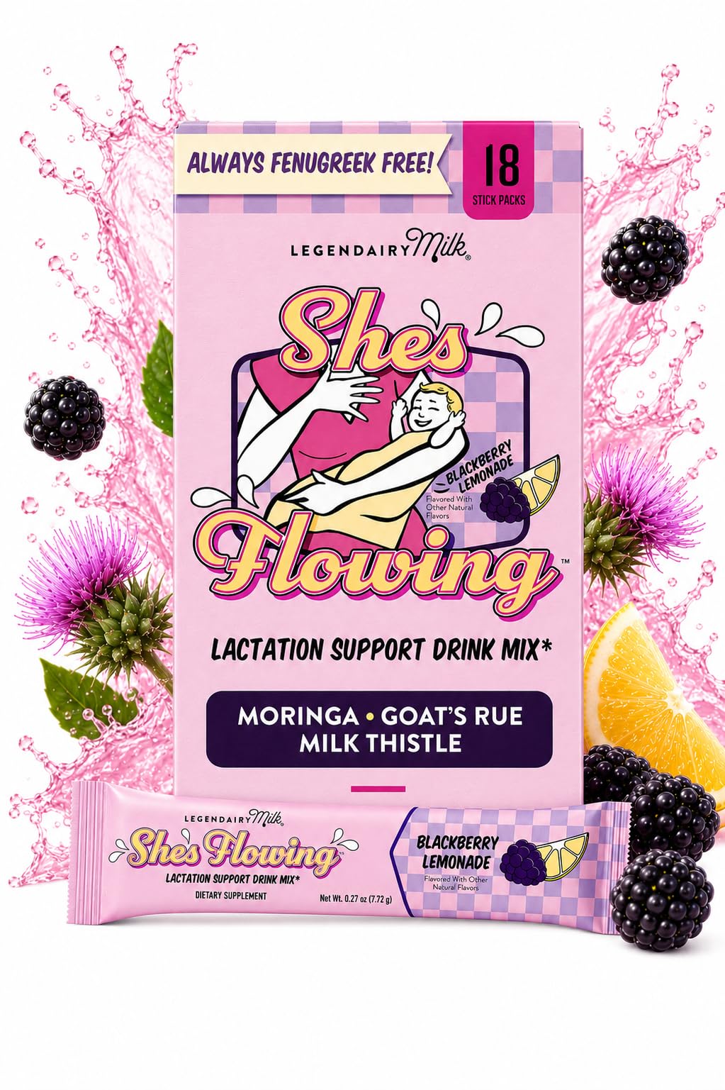 Legendairy Milk She's Flowing Blackberry Lemonade box