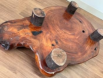 Amazon.co.jp: 天然木亀型 一枚板天然木製 飾り台 花台 作品台