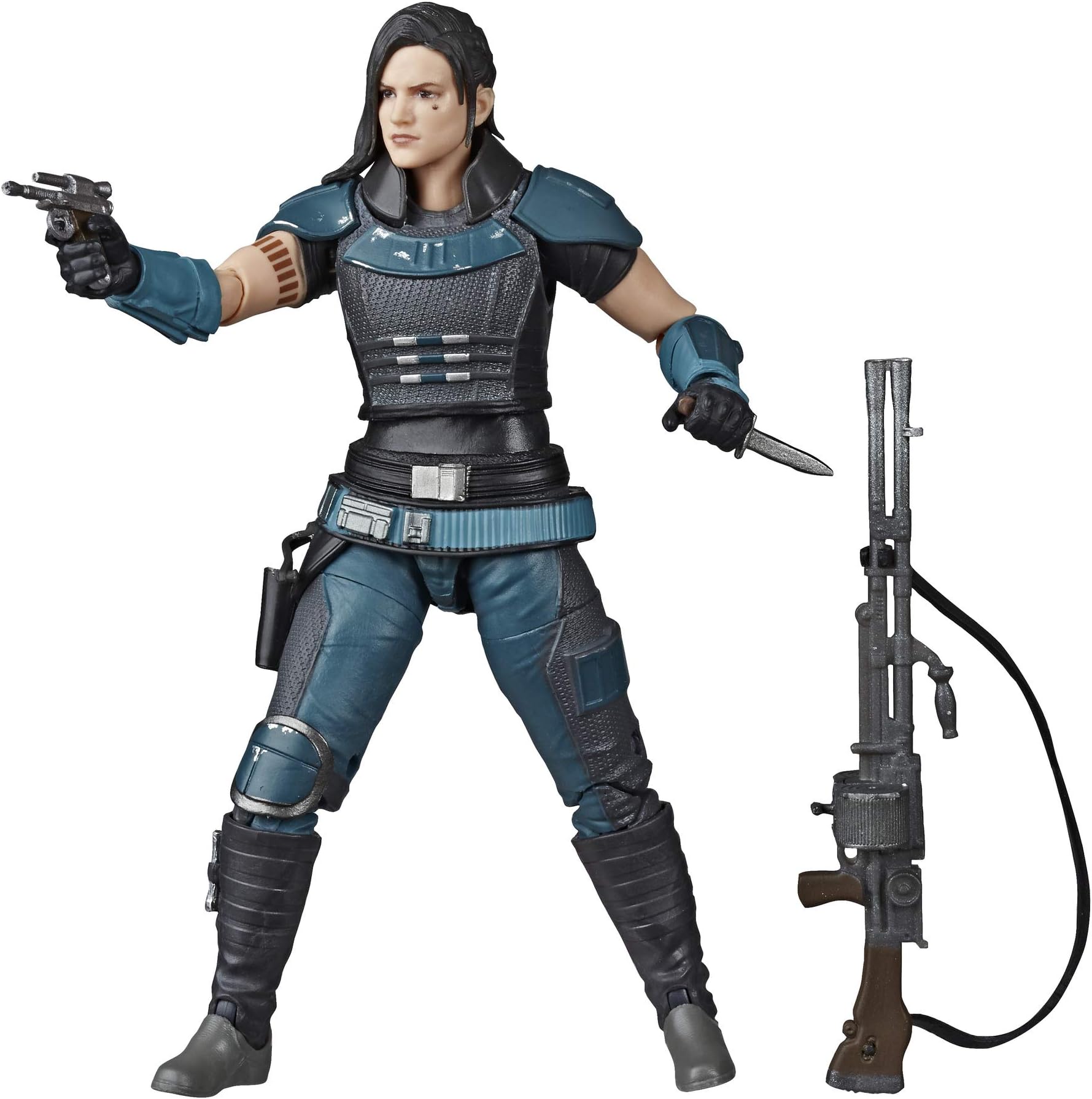 Star Wars The Black Cara Dune Toy 6" Scale Collectible Action Figure, Kids Ages 4 & Up