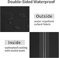 Vista 4 de Easy-Going Funda impermeable para sofá de patio de 3 plazas, resistente a los rayos UV, resistente a la intemperie, funda para muebles de patio