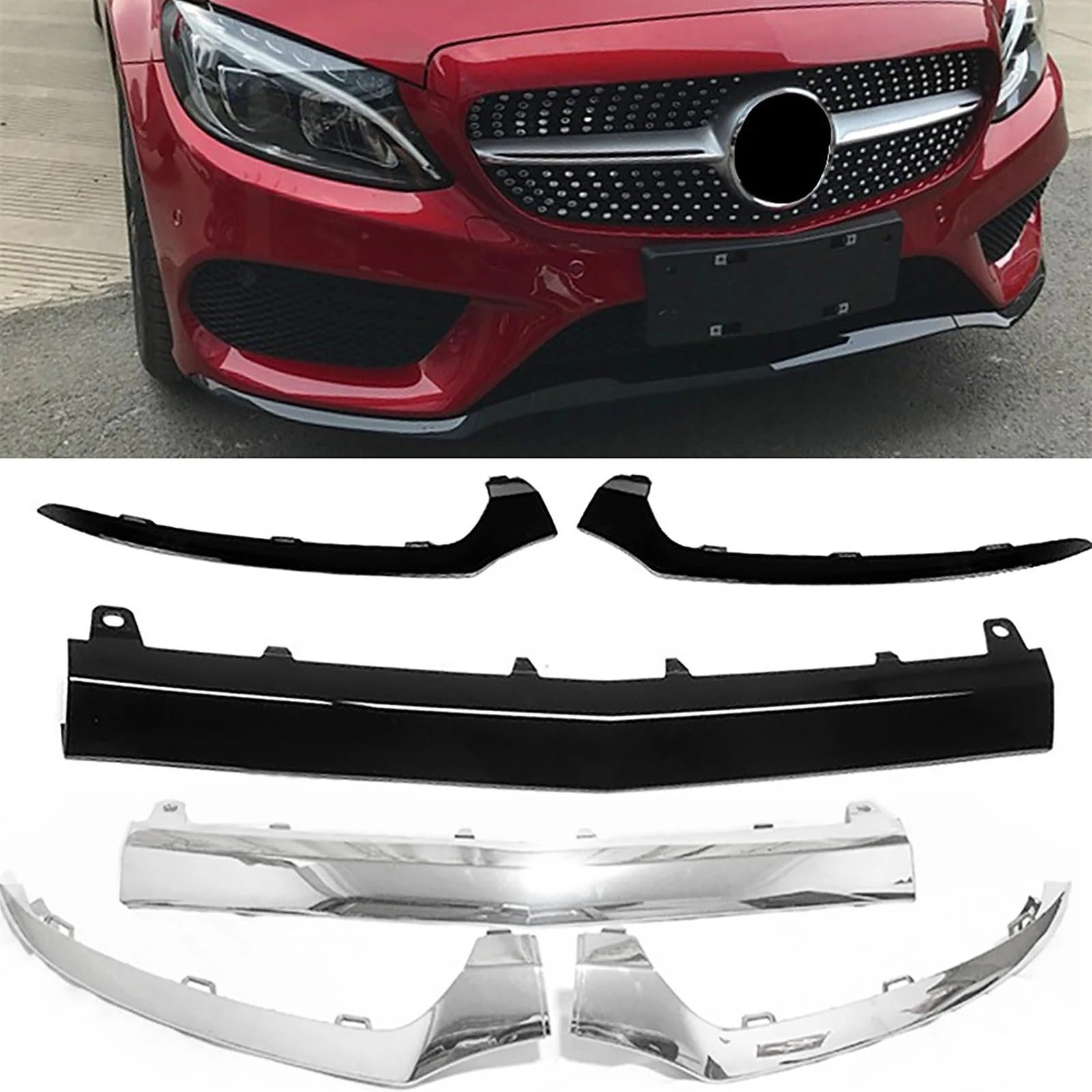Do Benz C Class W205 C300 C400 C63Car Przedni zderzak