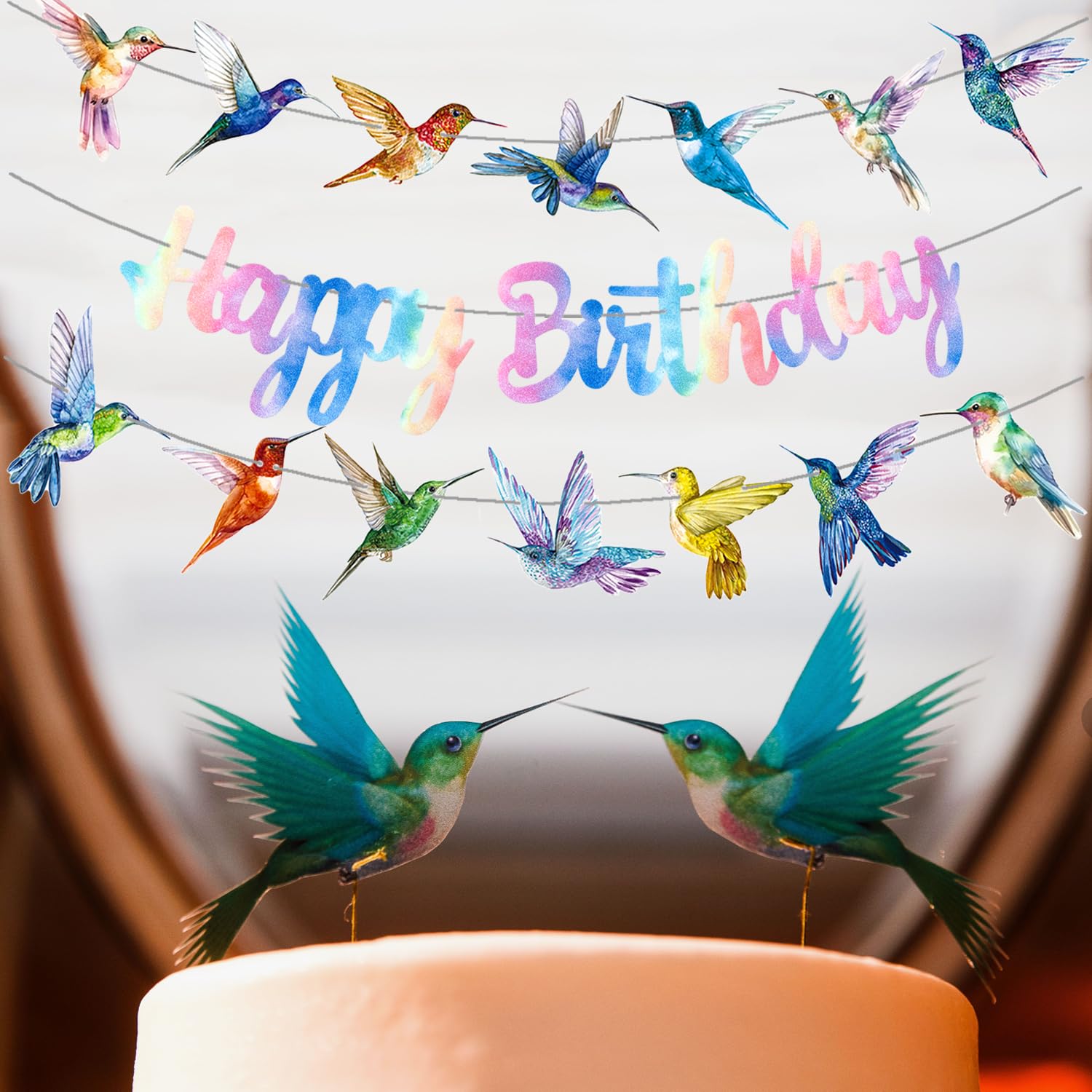 20 Stück Kolibri-Hängewirbel – Bunte Decken-Dekoration Für Partys, Geburtstage & Sommerfeste