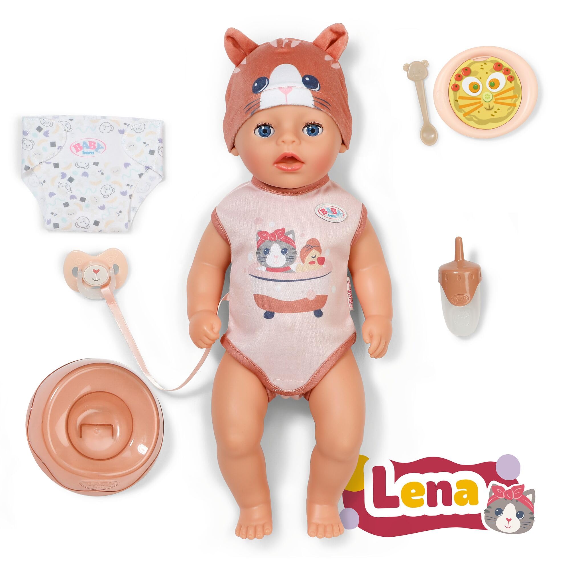 BABY born Lena Cat 36 cm Doll with 7 Functions