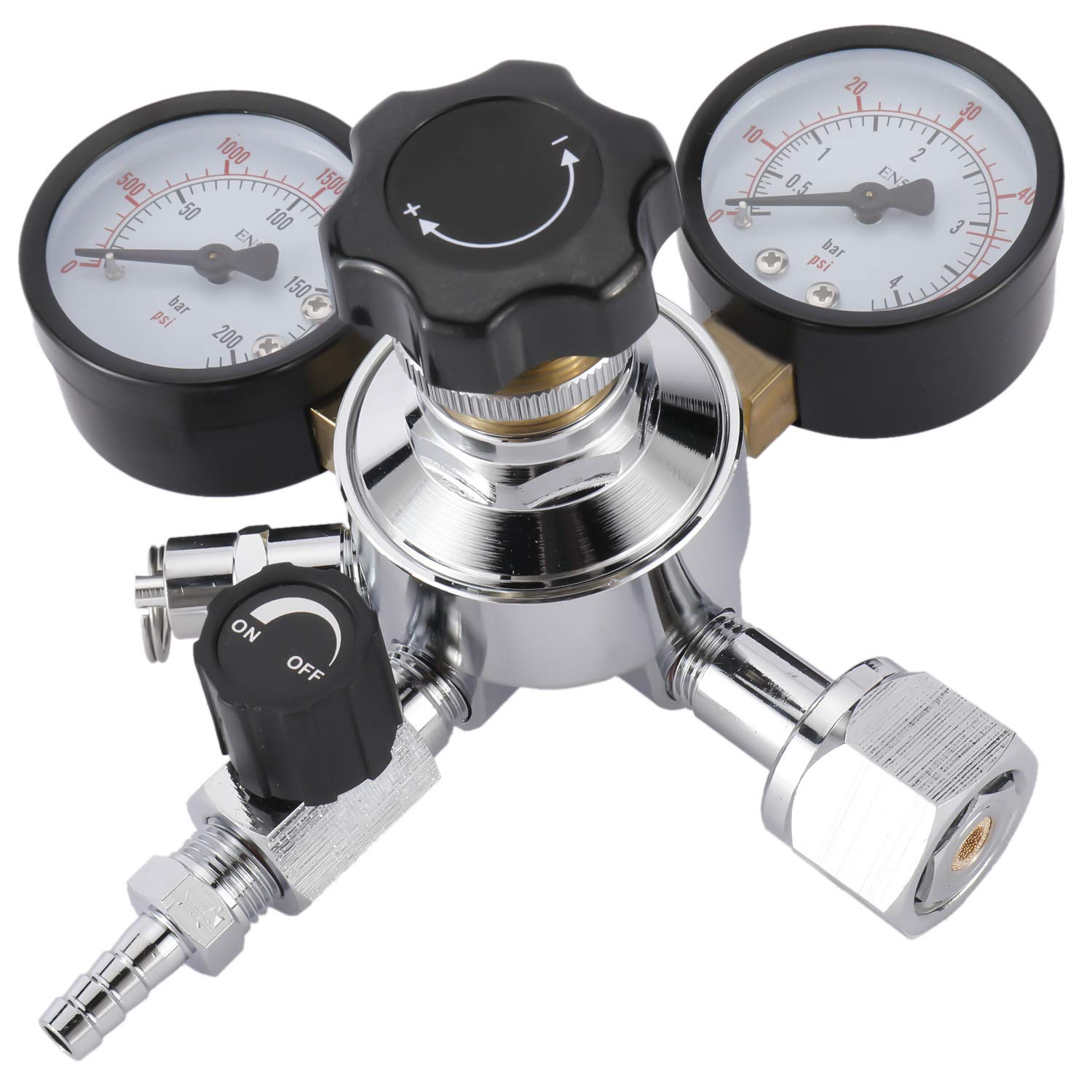 Buy Dual Gauge Co2 Draft Beer Dispensing Regulator, 060 PSI Low