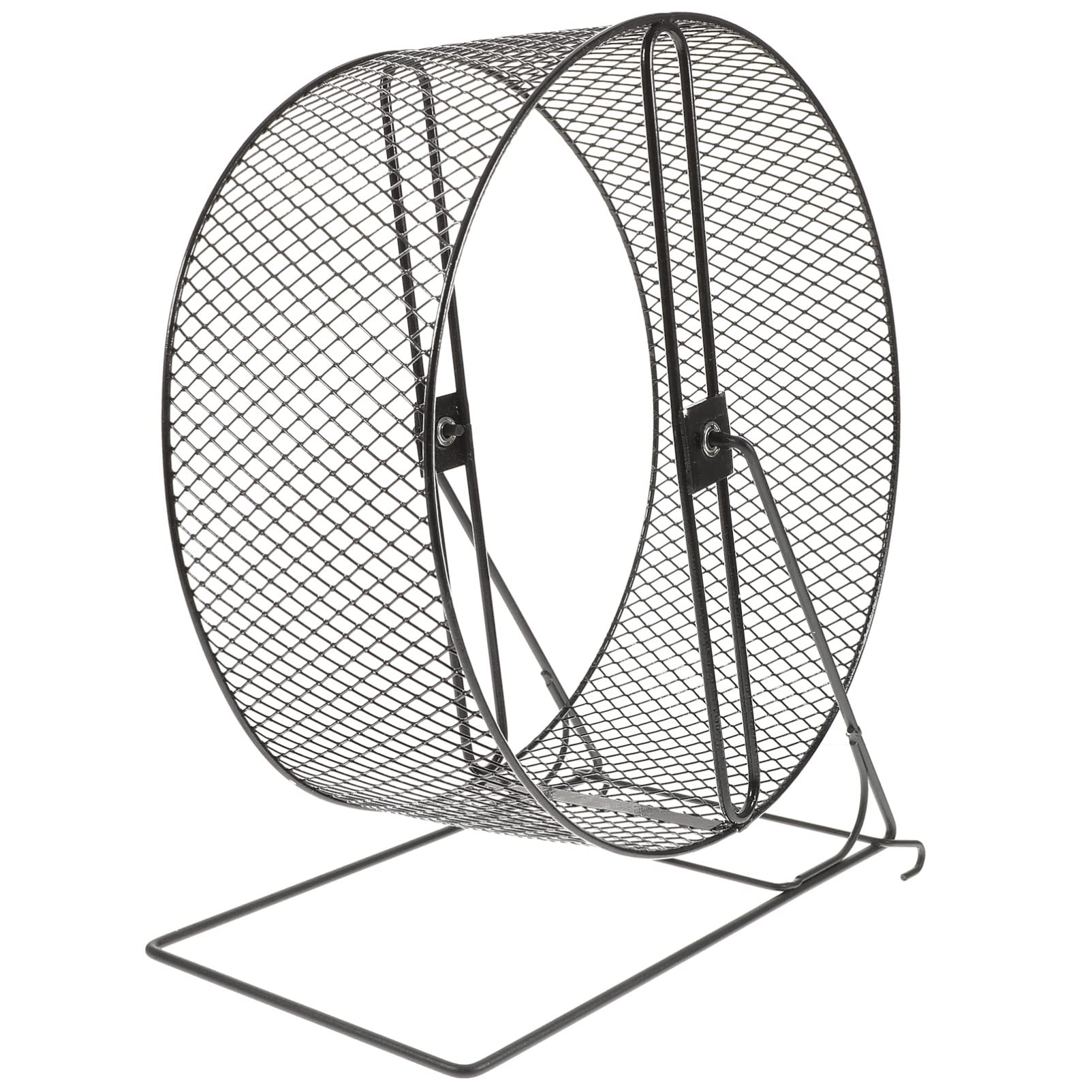 Generic Roue Dexercice Silencieuse Roue d'exercice pour Hamster - De Fer pour Hamster - De Course pour Hamsters Hérissons Écureuils Gerbilles Autres Petits - Noir Taille M De Hamster 28cm