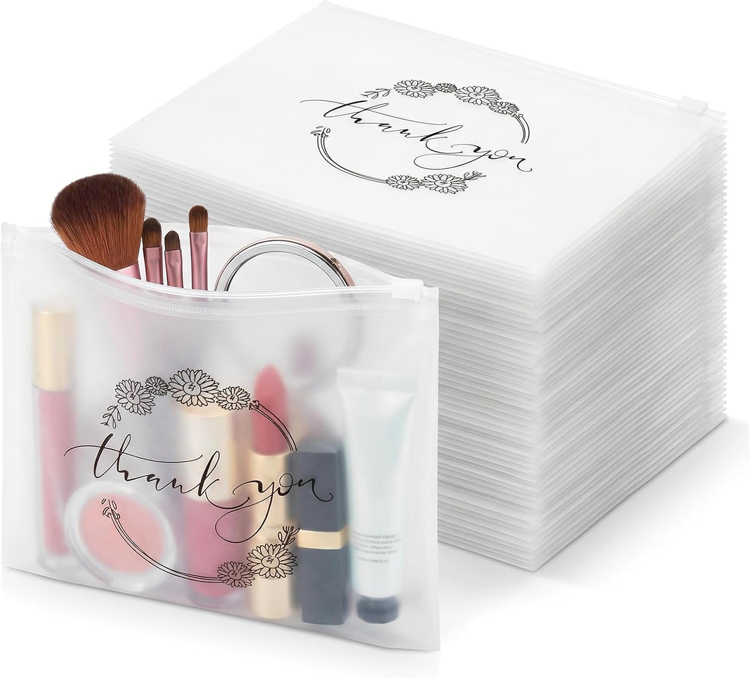 WanZEXine 100 Clear Thank You Bags: Practical Bulk Gifts for Small Businesses