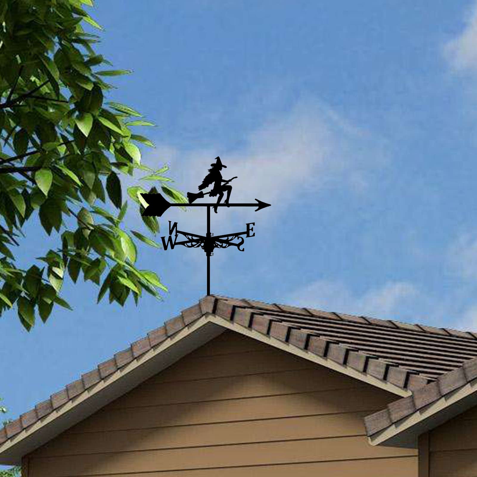 耐久性のあるステンレススチール製の風見鶏、風向計付き金属製