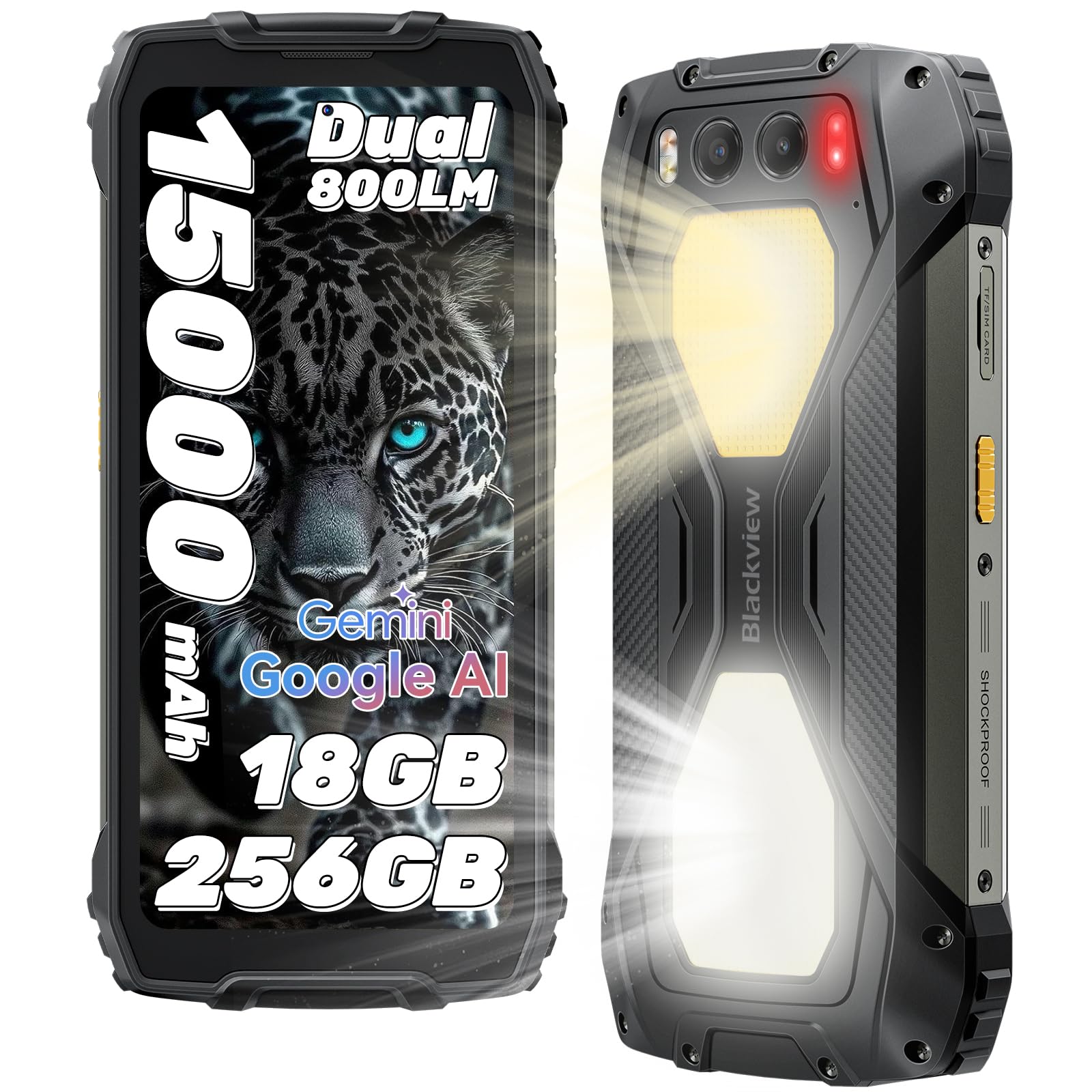 Amazon.com: Blackview BV7300 Rugged Phone 2025(Dual 800LM Camping