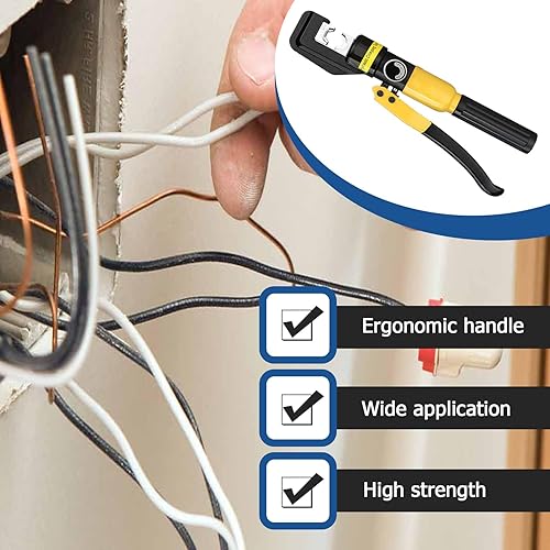Miniatura 5 de Herramienta que prensa terminal del estirón del cable de alambre hidráulico de 6 toneladas 9 muere