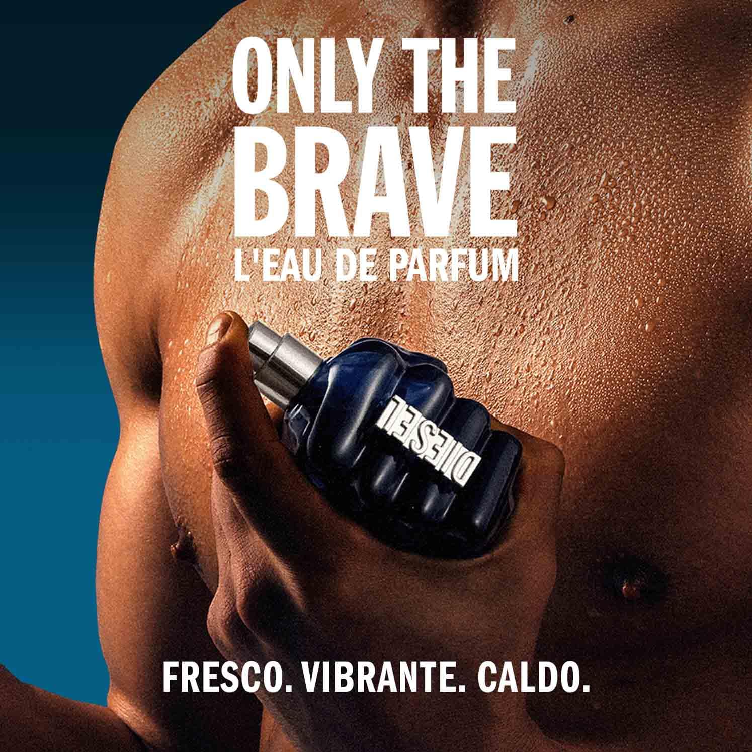 Diesel Only The Brave Eau de Parfum Uomo, Profumo Uomo Intenso e Persistente, Fragranza Energizzante, Note di Mandarino, Salvia Sclarea e Cuoio, A Lunga Durata, Profumo di Lusso per Uomo