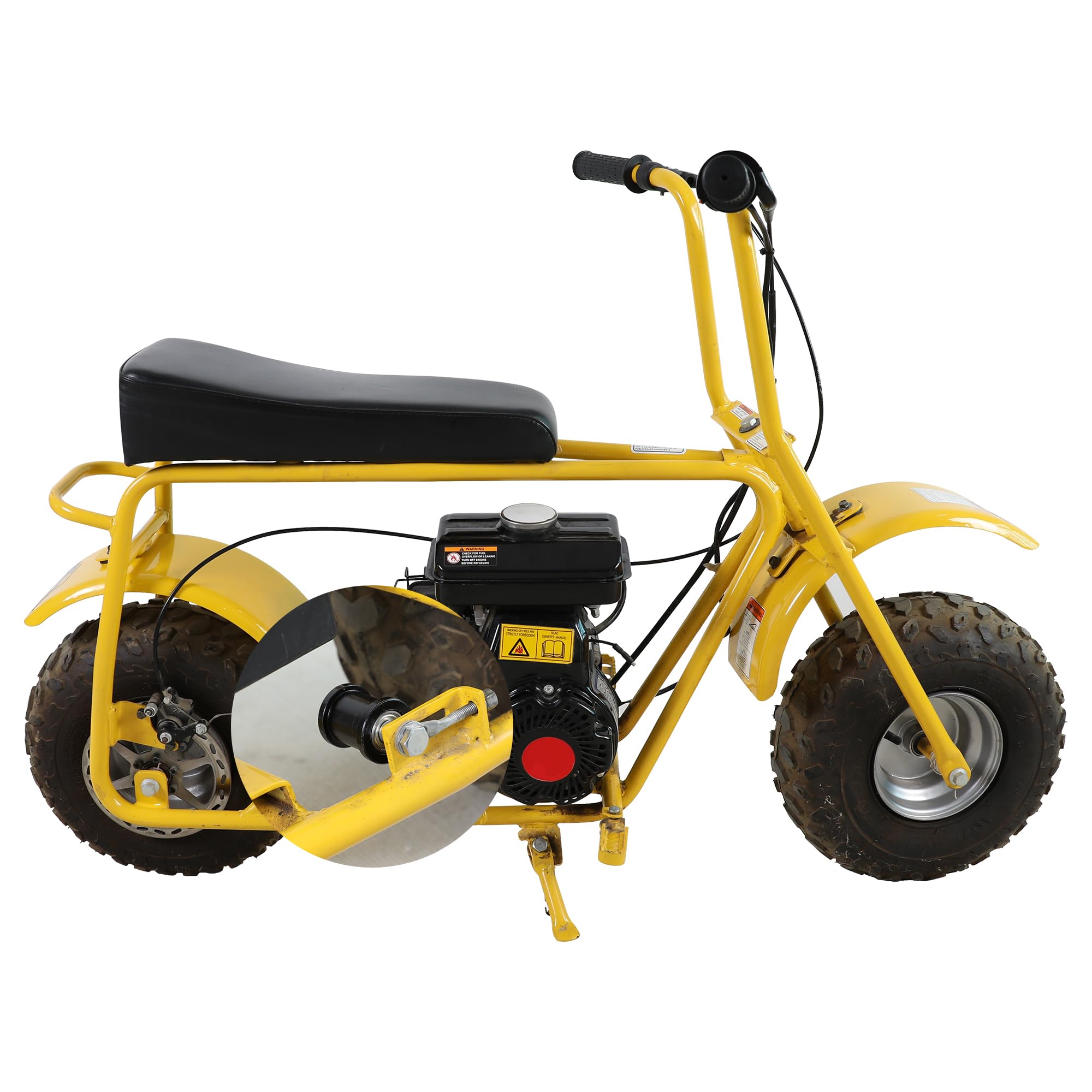 YOXUFA Mini tensor de cadena de bicicleta de 8 mm con rodillo de 1-3/4 pulgadas para Coleman CT100U CC100X Baja Doodlebug DB30 Motovox Mbx10 Mbx11 Predator 79cc 97cc 98cc 100cc 2.5 3.0hp Powersport