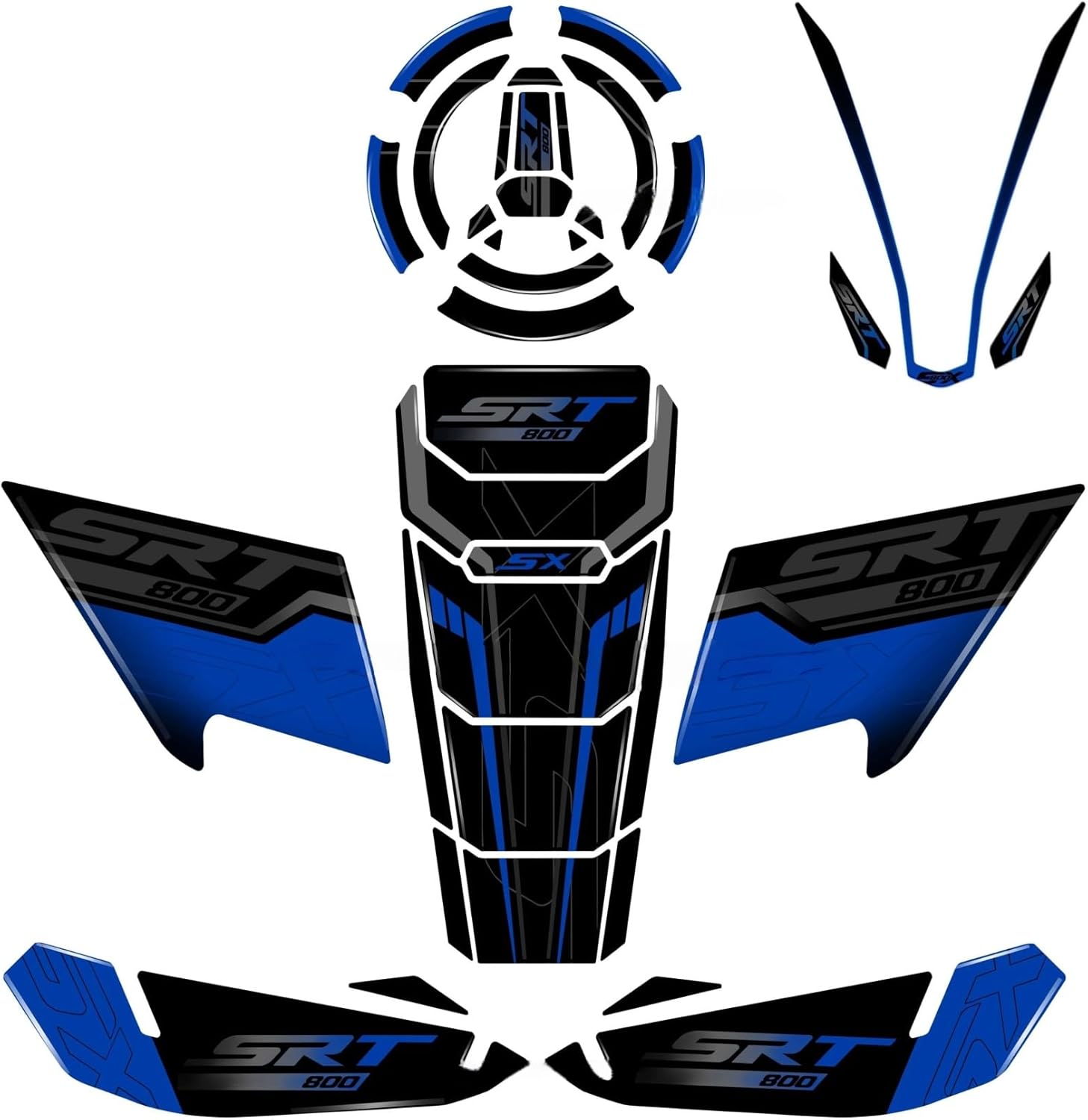 Motorcycle Tank Pad for SRT 800 SX 2024 Motorcycle Tank Pad Protection Sticker Decorative Tank Sticker Decal Kit Tank Side Grip