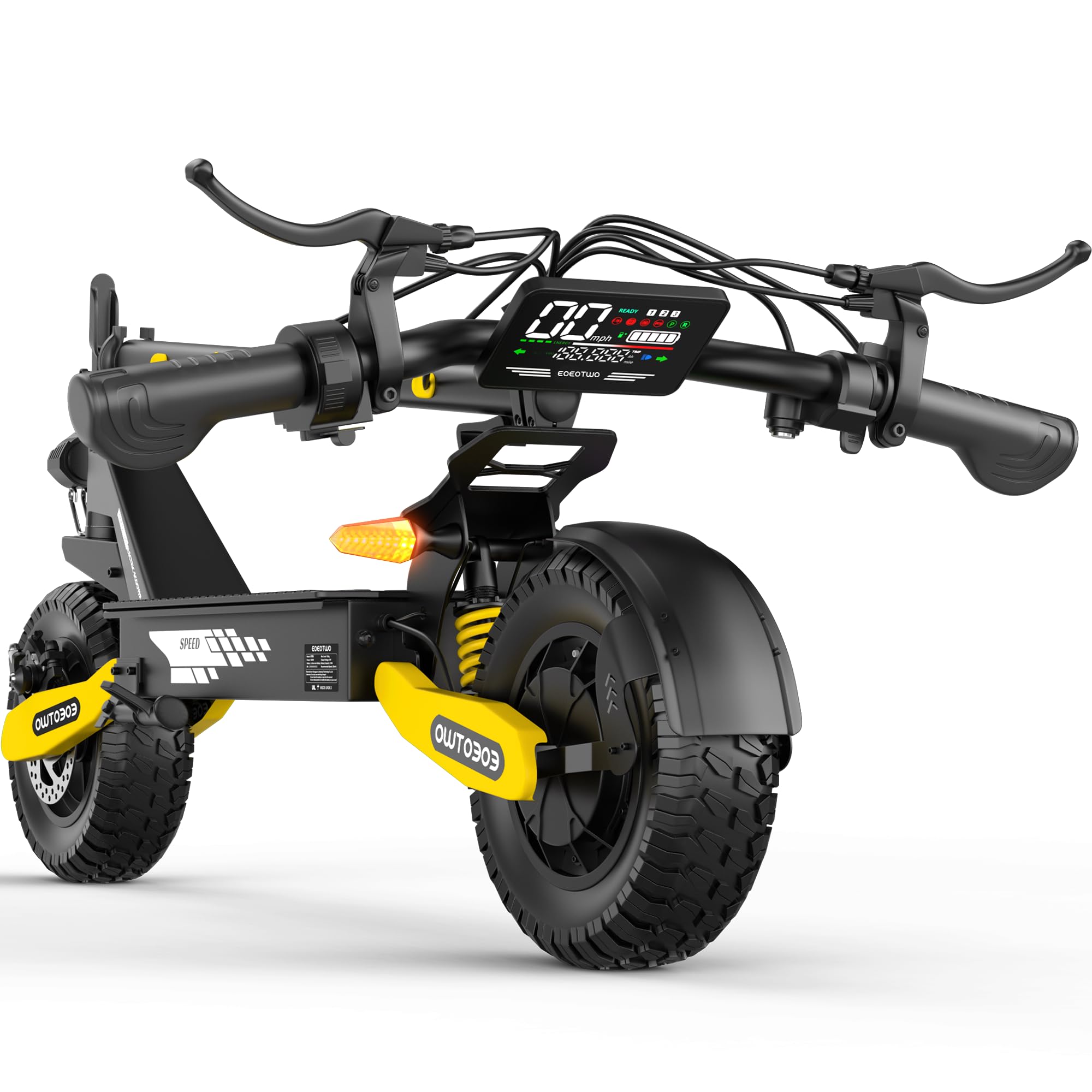 Electric Scooter Adults, 1200W/2400W, Up to 31MPH/40MPH, 25/45Miles Fast E-Scooter with 11" Off Road Tires, Heavy Duty Electric Scooters, Full Suspension, Commuting