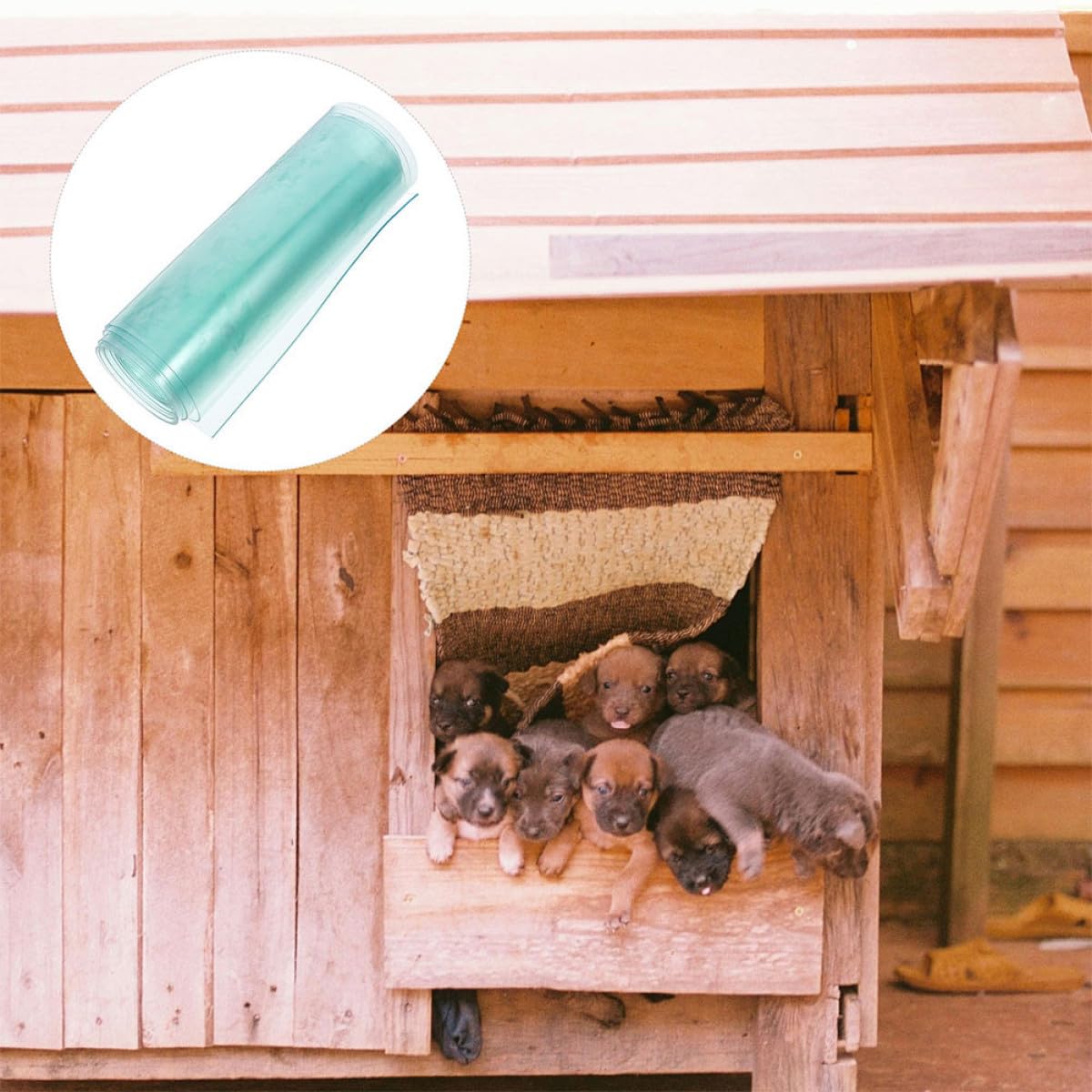Volet de Rechange pour Chatière Chien en PVC Transparent, Bande de Porte Découpable, Sécurité Renforcée, Installation DIY pour Maison