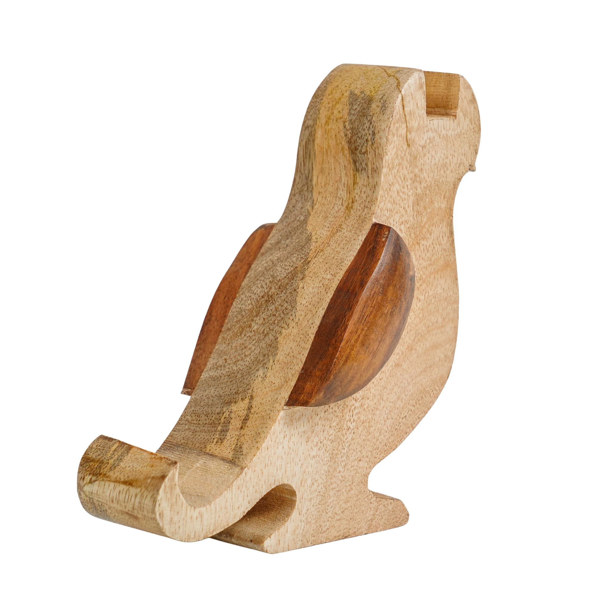 ITOS365 Handcrafted Wooden Bird Spectacles Holder | Chashma Stand & Eyeglass Holder for Table | Wooden Desk Organizer & Home Decor 4
