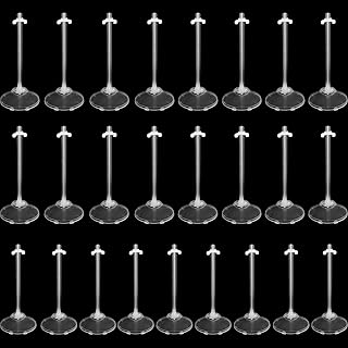 SOTOGO 25 Pieces Doll Stands Display Holders Doll Mini Display Stand Doll Support Frame Toy Doll Accessories Prop up 11 to 13 Inch Dolls and Action Figures, White
