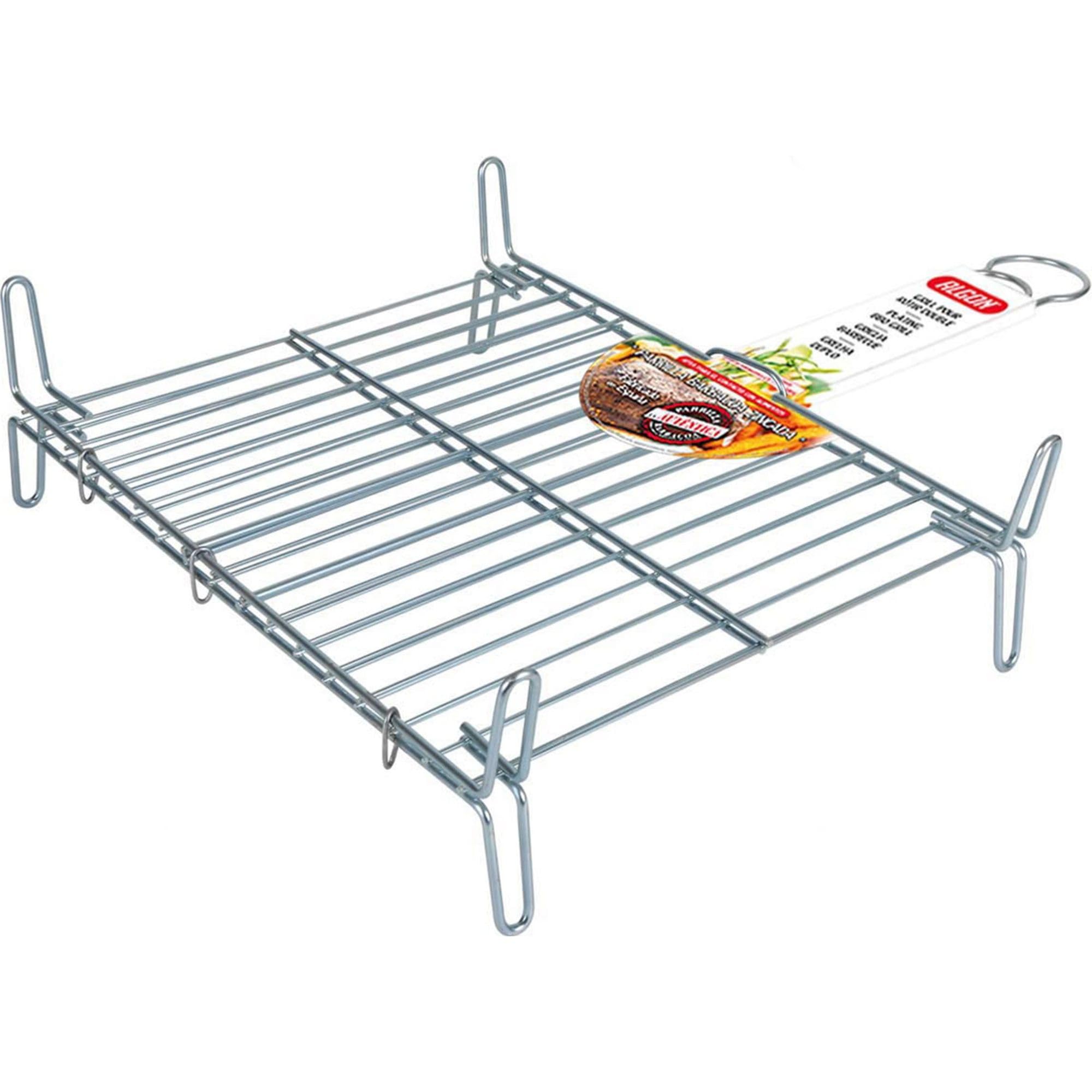 Algon | Parrilla Barbacoa 50x50 Grande Doble, Acero Inoxidable Zincado Gris Metalizado con Cierre de Seguridad - Parrilla Ideal para Asar Carnes y Verduras Resistente y Duradera para Exterior — view 10