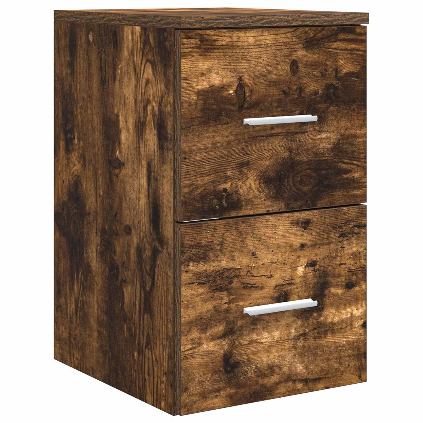 Juego Mueble Baño 3 Piezas Roble Ahumado