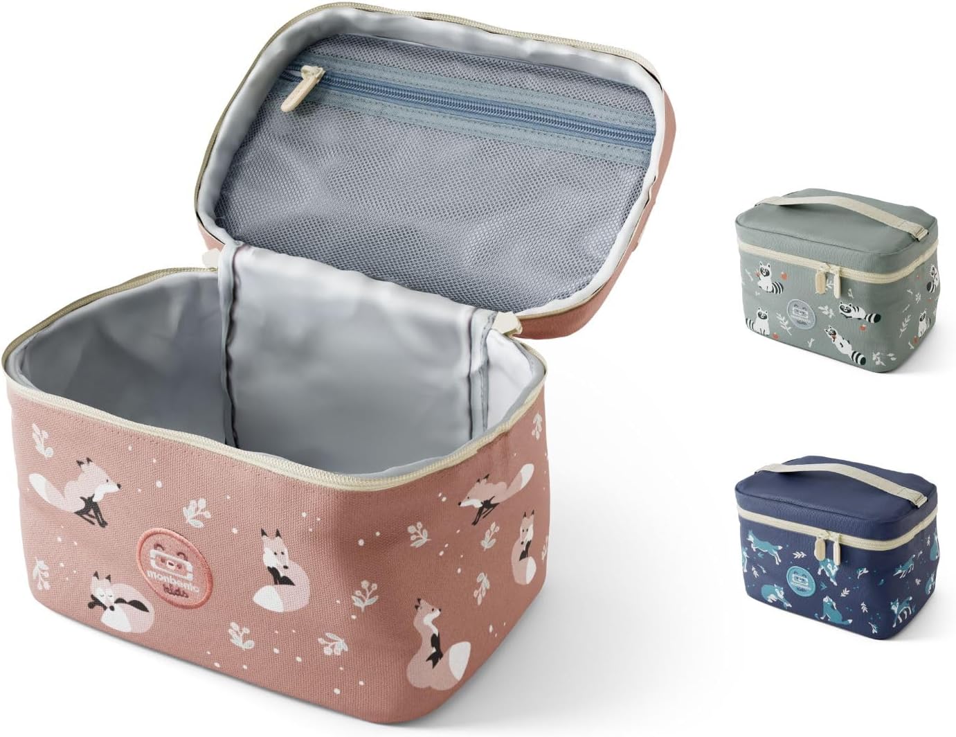 Product image of MONBENTO – Sac Isotherme Repas Enfant Frosty cannelle Fox – Glacière pour Transporter Lunch Box, Gourde, Accessoires et Encas - Sac Gouter Idéal pour Ecole/Pique-nique – Personnalisable - Motif Renard