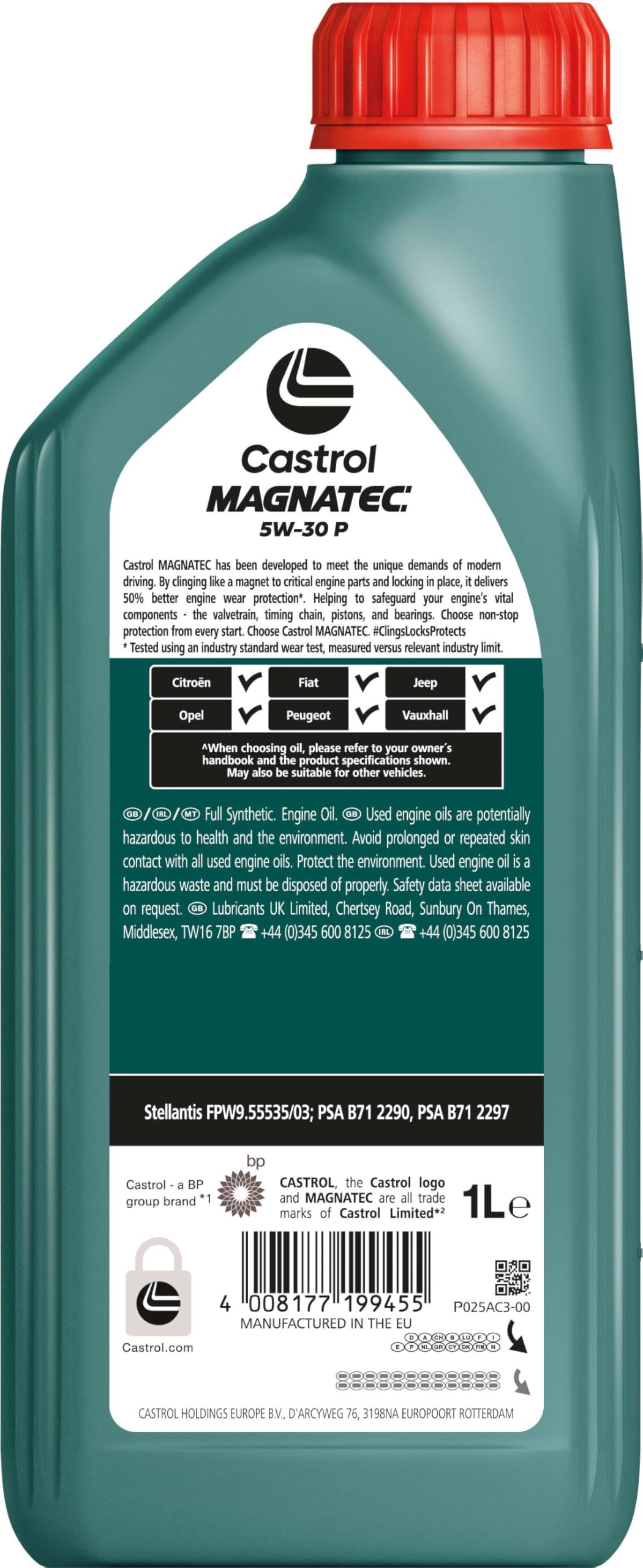 Castrol Magnatec 5W-30 P Olio Motore, 1L