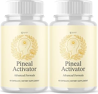 (2 Pack) Pineal Activator Capsules, Official Pineal Activator Brain Health Pills with All Natural Ingredients, Advanced Brain Supplement with Max Strength Health & Wellness Vitamins (120 Capsules)