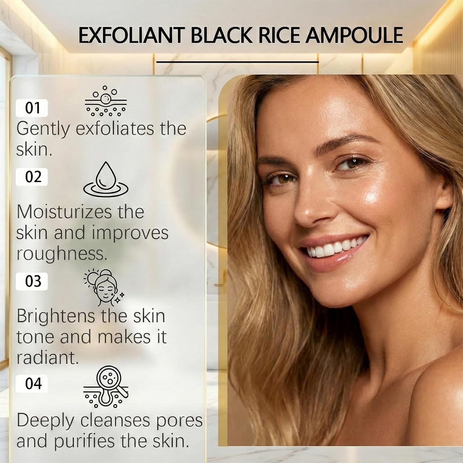 DRZY Rice & Black Rice Exfoliating Mist Set – Gentle Skin Renewal Pair with Rice Bran Water, Niacinamide & Hyaluronic Acid, Hydrating Face & Body Gift Collection 2×100ml
