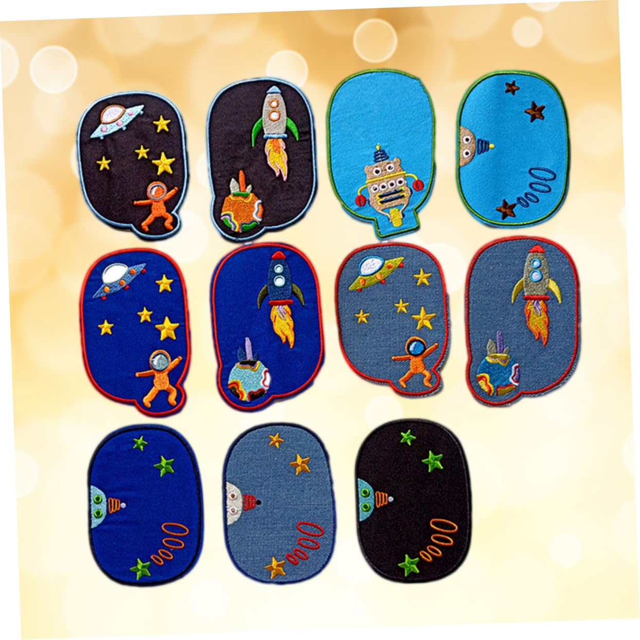 Lurrose 33stücke Teiliges Set Von Aufbügel-patches Mit Planet-motiven Für Jeans Jacken Und Taschen Umweltfreundliche Stickerei-patches Zur Kreativen Gestaltung Von Kleidung Und