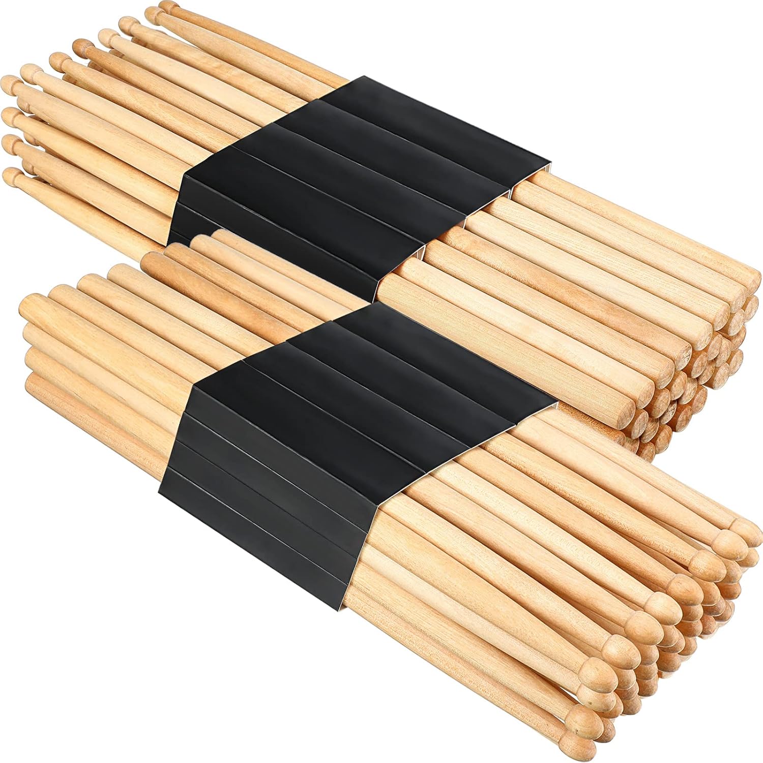 Boao 16 Pairs 7A Maple Drum Sticks Classic Maple Wood Drumsticks for Rock Kids Beginners Band Musical Instrument Percussion Accessories : Musical Instruments