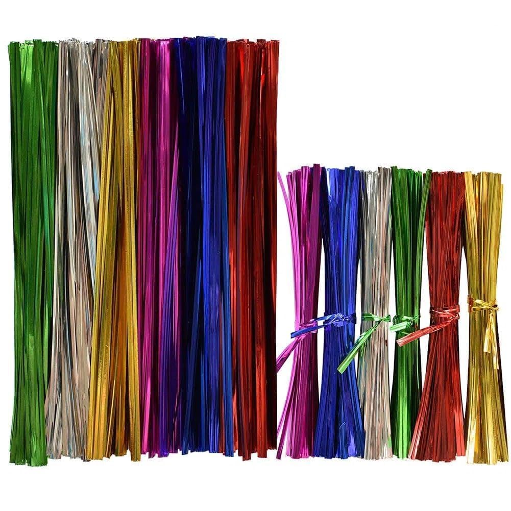 Amazon.com : Leline's Metallic Twist Ties 1600pcs, 800 Pieces 6
