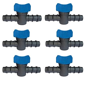 FARMER GIRL drip Irrigation kit Accessories 16 mm Straight Connectors with Tap-Coke (Pack of 200 Pcs)