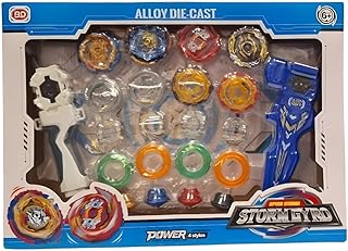 مجموعة لعبة البلابل القتالية من Next Store ، تتضمن 4 بلابل معدنية قابلة للتخصيص مع 2 قاذف إطلاق قوي، لعبة معركة وتحدي مثيرة للأولاد فوق 6 سنوات، هدية مثالية.