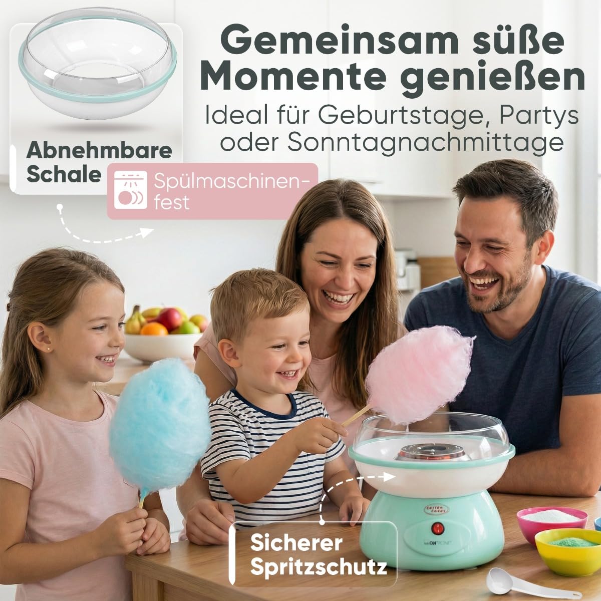 Clatronic Zuckerwattemaschine 500W ZWM 3478 mint Cotton Candy Machine
