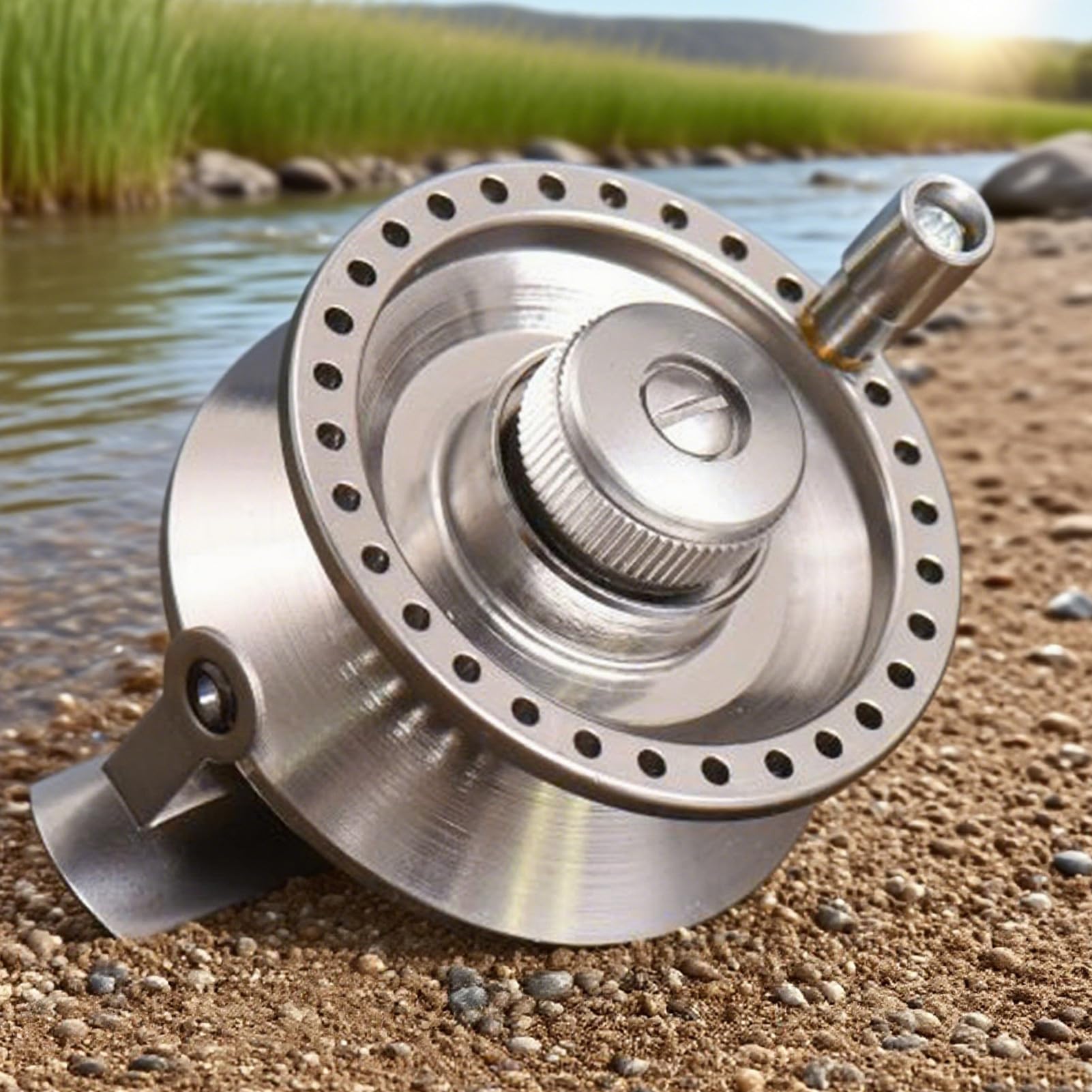 Carrete De Pesca,Carrete De Pesca De Aleación De Aluminio Con Mango Ergonómico | Equipo De Pescador Con Cómodo Mango Para Padre Hijo Marido Tío Vecino Amigos