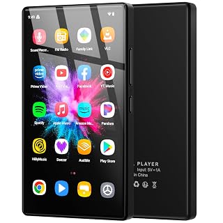 160 GB MP3 Player mit Android 13 OS, 5 Zoll MP3 Player mit Bluetooth und WiFi, 1080P HD MP4 Player, Musik Player mit vorinstallierten von Spotify, Audible und Play Store - Amazon product rated Grade A