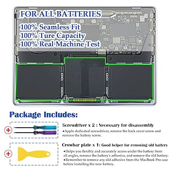 Apple MacBook Pro 13インチ／М1／2020【バッテリ100】 Amazon.com: ANTIEE A2159 A2289 A2338 Battery Replacement
