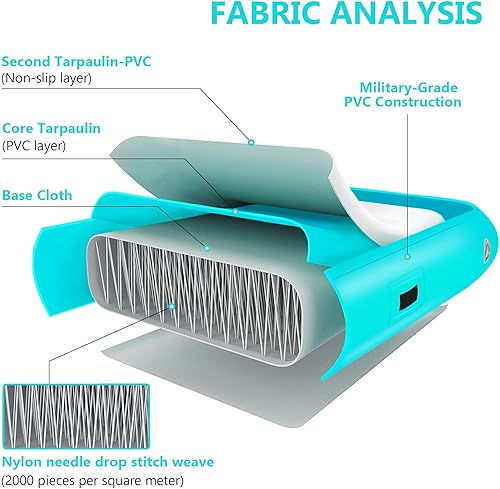 Miniatura 4 de Syellowafter 191610ft Gymnastics Tumbling Air Mat 48 inch Thickness Gym Training Mat for AerobicsCheerleadingYoga w Electric Pump