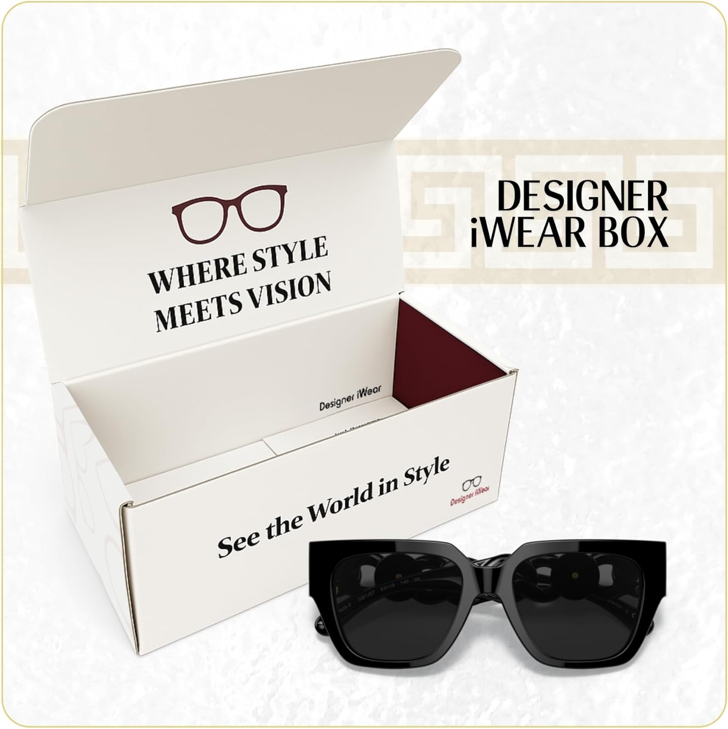 Versace VE4409F Square Sunglasses for Women +BUNDLE with ACCESSORY EYEWEAR KIT - Image 6