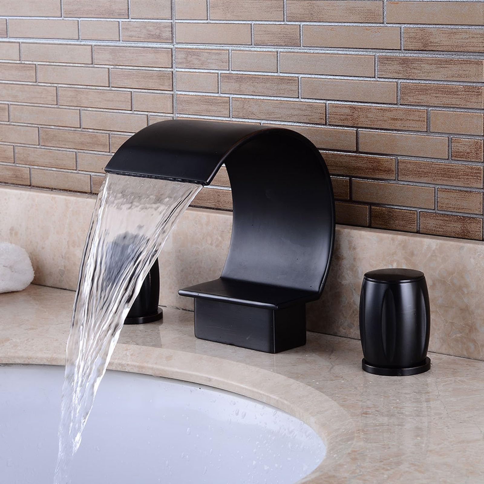 Mélangeur eau chaude et froide LWX en laiton pour bassin de salle de bain contemporain