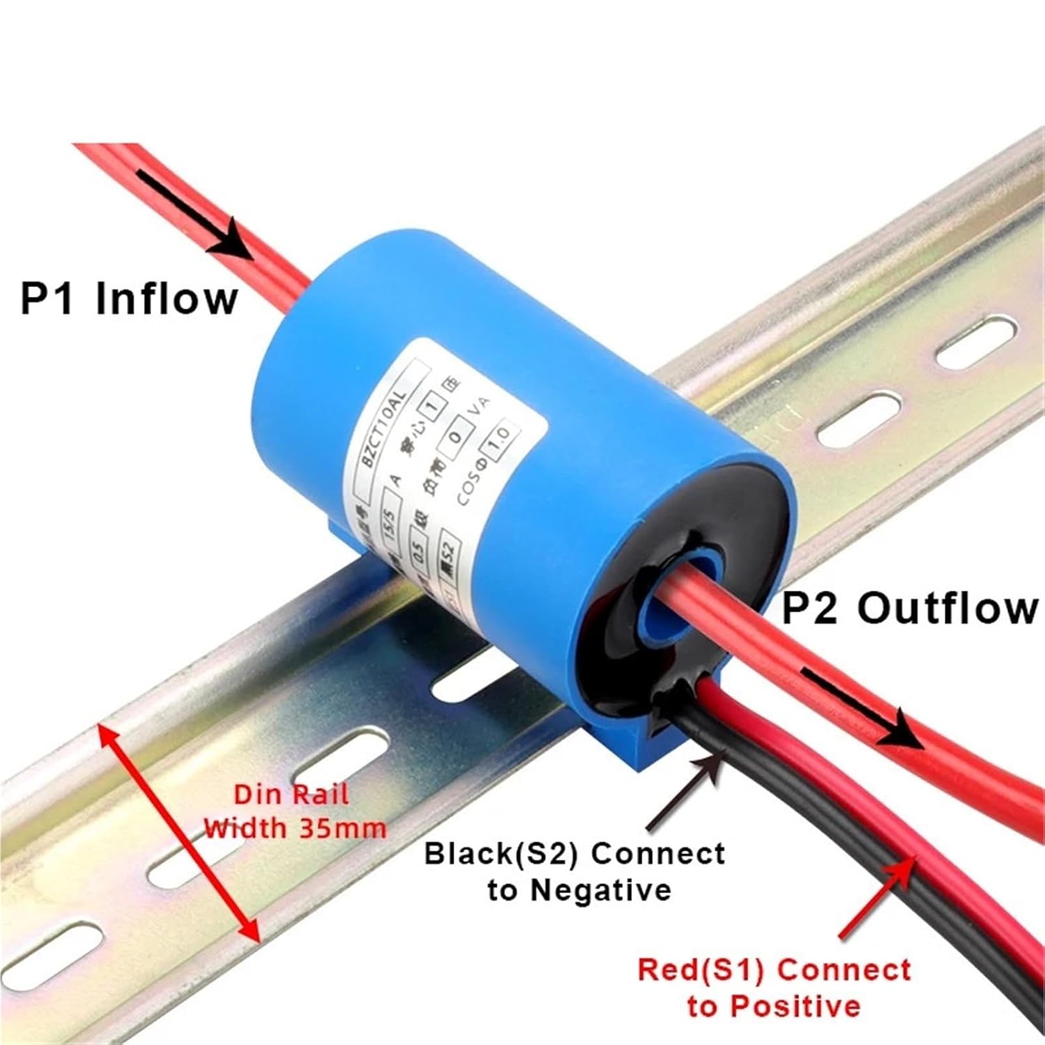 Current Transformer 0.2 Class BZCT10AL-10/5 15/5 20/5 30/5 50/5 AC CT 5A Ring Type Sensor 1Pcs(Customized)