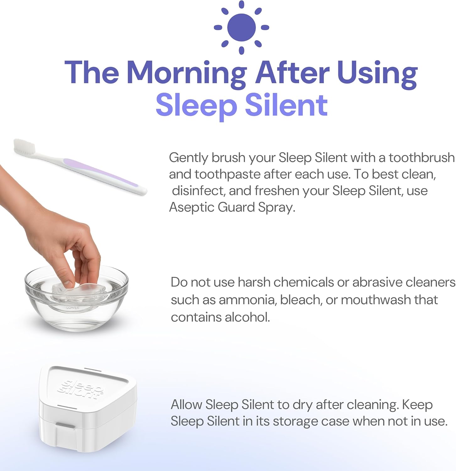 Anti Snoring Mouthguard – Adjustable Comfort Boil and Bite Mouth Guard for Snoring Support – Heat Moldable Design with Storage Case and Instructions for Easy Use